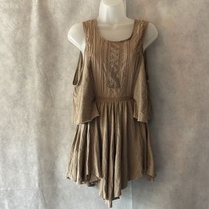 Free People Cotton Linen Dress Size Small